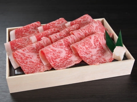 国産黒毛和牛 『安楽牛』ロースすき焼き・しゃぶしゃぶ肉（300g）A4～A5ランク